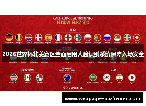 2026世界杯北美赛区全面启用人脸识别系统保障入场安全 2026世界杯北美赛区全面启用人脸识别系统保障入场安全